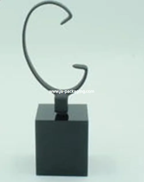 ब्लैक रबर घड़ी सी-रिंग